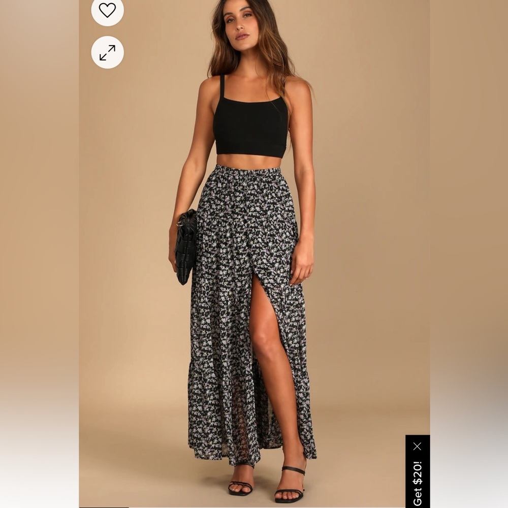Lulus Floral Maxi Skirt